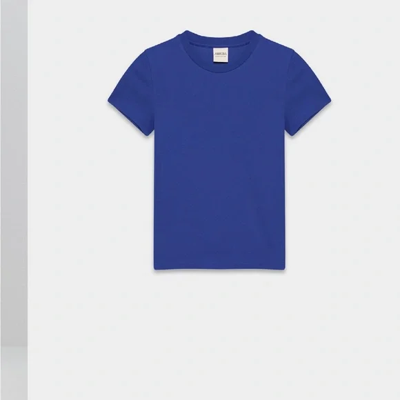 TNA Blue Ribbed Top - Picture 3 of 6